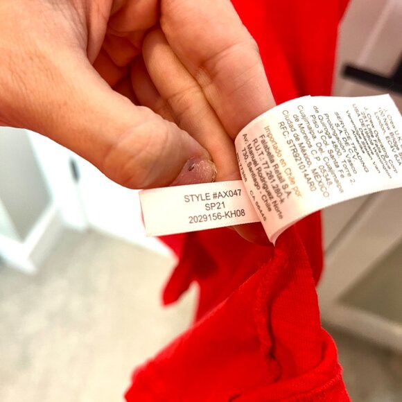 J. Crew Red Cotton Swingy Tank Dress Beach Hi Low Hem Vacation Lagenlook Small - Picture 4 of 5